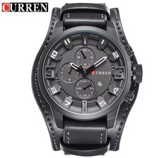 Curren men's wristwatch, black
