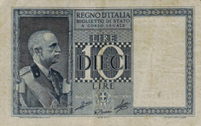 REGNO D'ITALIA LIRE DIECI -