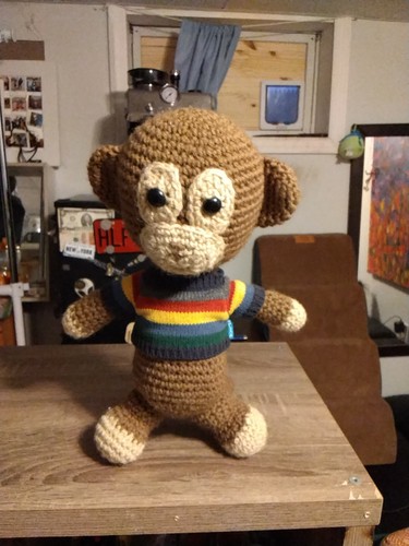 Scimmia amigurumi grande - scimmia,
