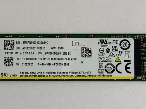 Hynix ssd tb acer - 1,