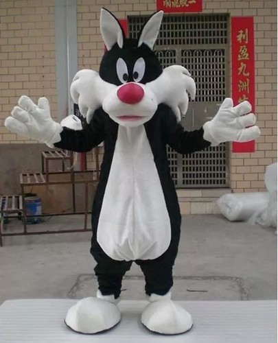 Costume mascotte gatto nero