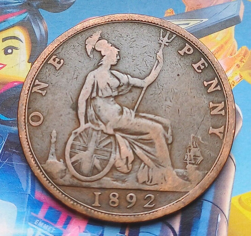 Moneta penny testa - testa, di