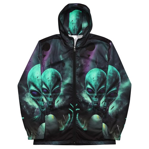 Felpa con cappuccio ufo alien - con,