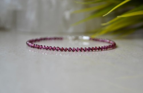 Bracciali 2 3mm granato - a++, 2-3mm