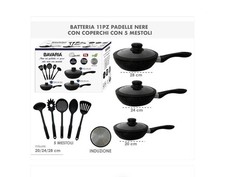 Set 3 Padelle Alte Nere