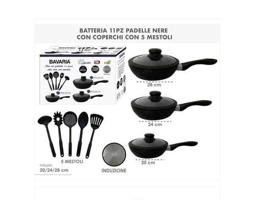 Set padelle alte - set, 3