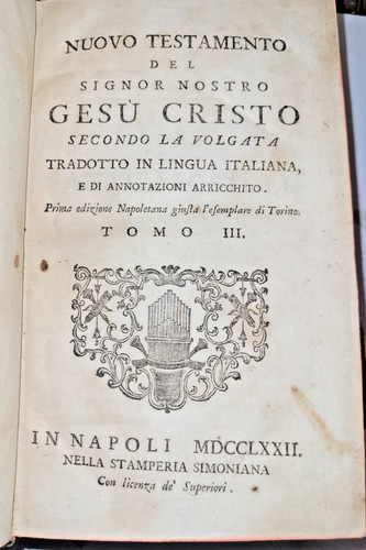 Nuovo testamento del - del, signor