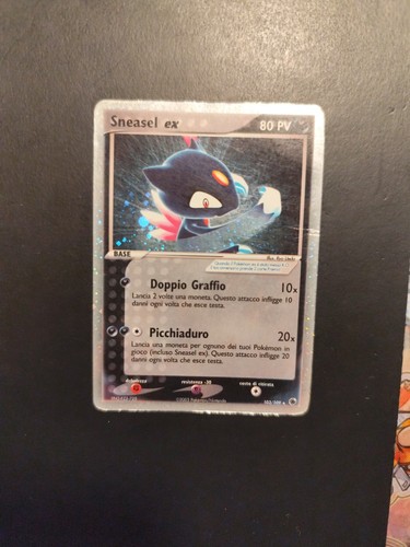 Carta pokémon tcg sneasel - sneasel, ex