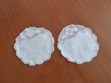 DUE CENTRINI ROTONDI SFILATO SICILIANO DIAMETRO CM 14