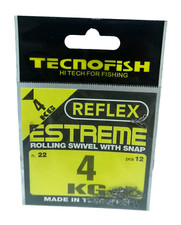 TECNOFISH - Girelle + Moschettoni - Size N. 22 - 4 kg - Pezzi 12 - CD636