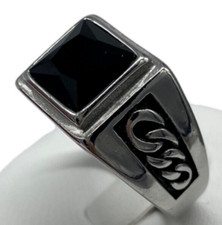 Anello da uomo pietra nera di