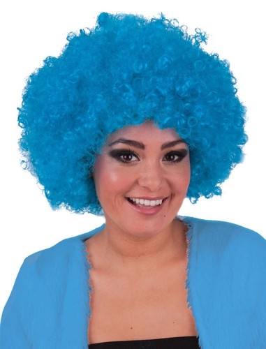 Parrucca afro azzurra - 💙,