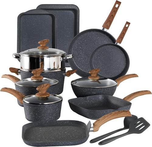 Set pentole padelle 17 - pentole,