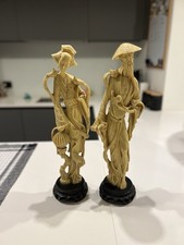 Coppia Statue Cinesi In Pasta