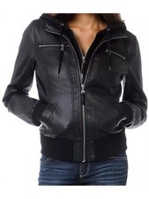 Bomber donna vera pelle - da, in