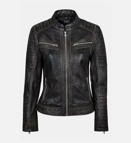 Giacca donna nera fatta mano - a,