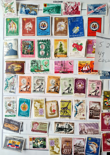 Francobolli esteri columbia - francobolli,