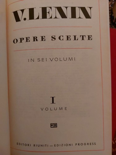 Lenin opere scelte vol 1 - opere,