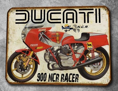 Plaque metal vintage - , ducati