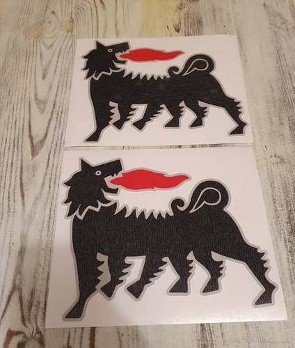 Coppia adesivi agip - di, eni