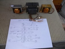 TRASFORMATORE TUBO SET DI 3 PZ. P-P 6BQ5/EL84. OTTIME CONDIZIONI FUNZIONANTE. U.S.A.