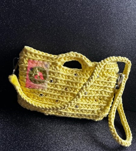 Borsa artigianale gialla - borsa,