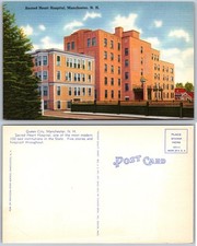 Cartolina Sacro Cuore Ospedale Manchester NH