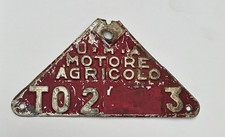 TARGA UMA MOTORE AGRICOLO