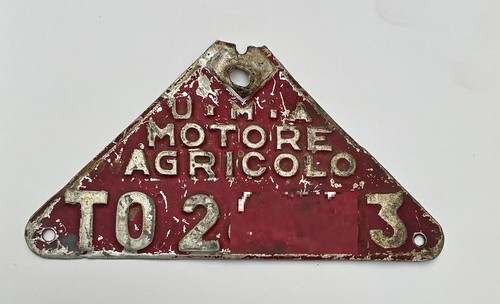 Targa uma motore - uma,