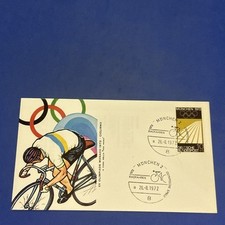 XX OLIMPIADI DI MONACO CICLISMO 1972 - Busta Primo Giorno FDC