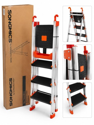 Scala alluminio songmics 4 - scala,