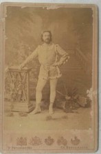 Fotografia originale del tenore Ernesto Nicolini nome d'arte di Ernest Nicolas