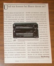 Rara Pubblicità TECHNICS