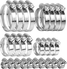 20 Pezzi Fascette Stringitubo Inox, Fascette Metalliche Stringitubo, Fascetta St