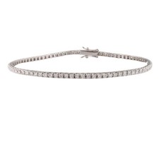 Bracciale Tennis in Oro Bianco