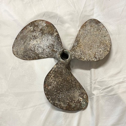 Vintage bronze boat propeller - vintage,