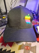 Cappello Berretto Vintage Med-Large Apple Mac Macintosh Computer SnapBack USA Ricamato