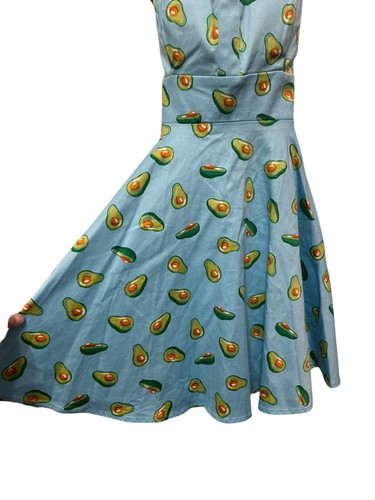 Abito anni stampa - abito, avacado
