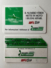 RARE 2 Schede Telefoniche SIP Numero Verde