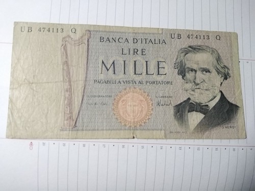 Italia vecchia banconota - banconota, da