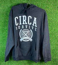 Felpa con cappuccio Y2K Circa Survive Band anni 2000 L