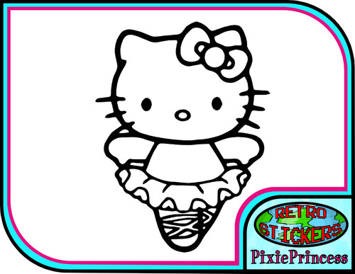 Adesivo vinile hello kitty - adesivo,
