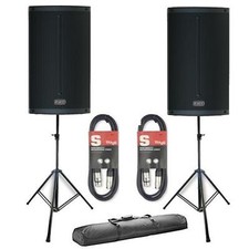 2 x FBT X-Lite 110A Active 2000W 10" pacchetto altoparlanti alimentati sistema DJ discoteca PA