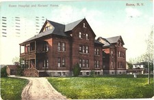 Cartolina Roma Ospedale e Casa