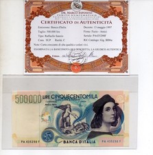 500.000 LIRE RAFFAELLO