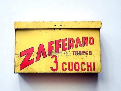 Scatola latta zafferano - scatola,
