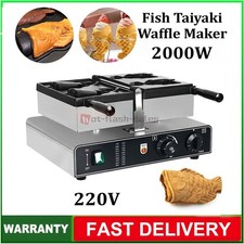 Cialda Elettrica 2000W Commerciale Gelato Pesce Taiyaki Macchina per Fare Nuova