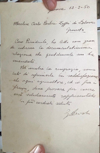 Lettera 1950 marchese carlo - 1950,