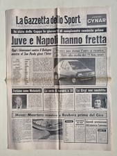 GAZZETTA DELLO SPORT 16 APRILE 1977 AUTO ELETTRICA FIAT - JUVENTUS - NAPOLI
