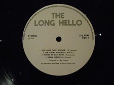 THE LONG HELLO - S/T - UK -